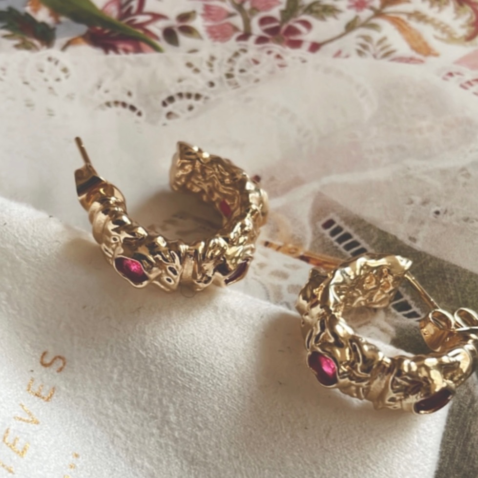 Colette Ruby Hoops